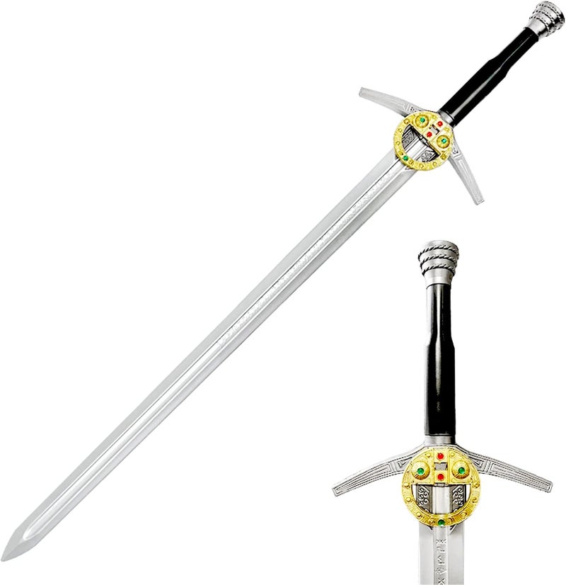 LALAPORT 41 Inch Medieval Foam Witcher Hunting Long Sword for Cosplay LARP Costume Halloween - Image 1